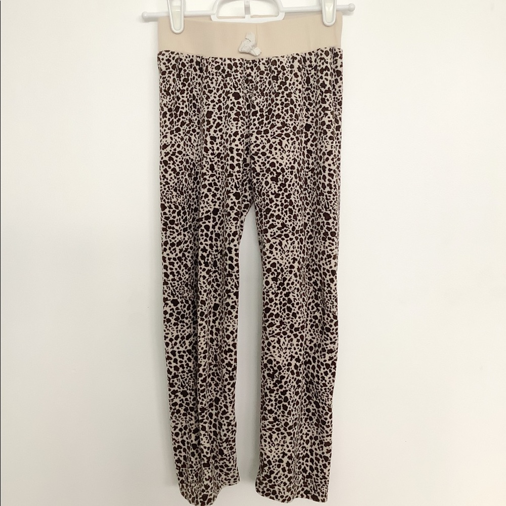 girls leopard print pants